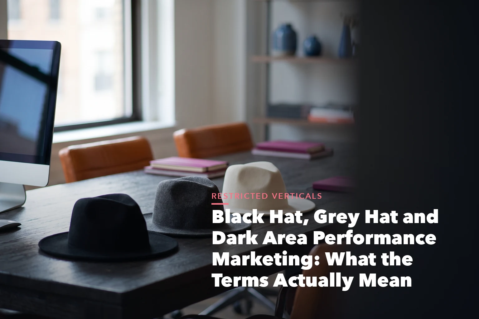 Business guide visual with process steps and compliance records for Black Hat, Grey Hat and Dark Area