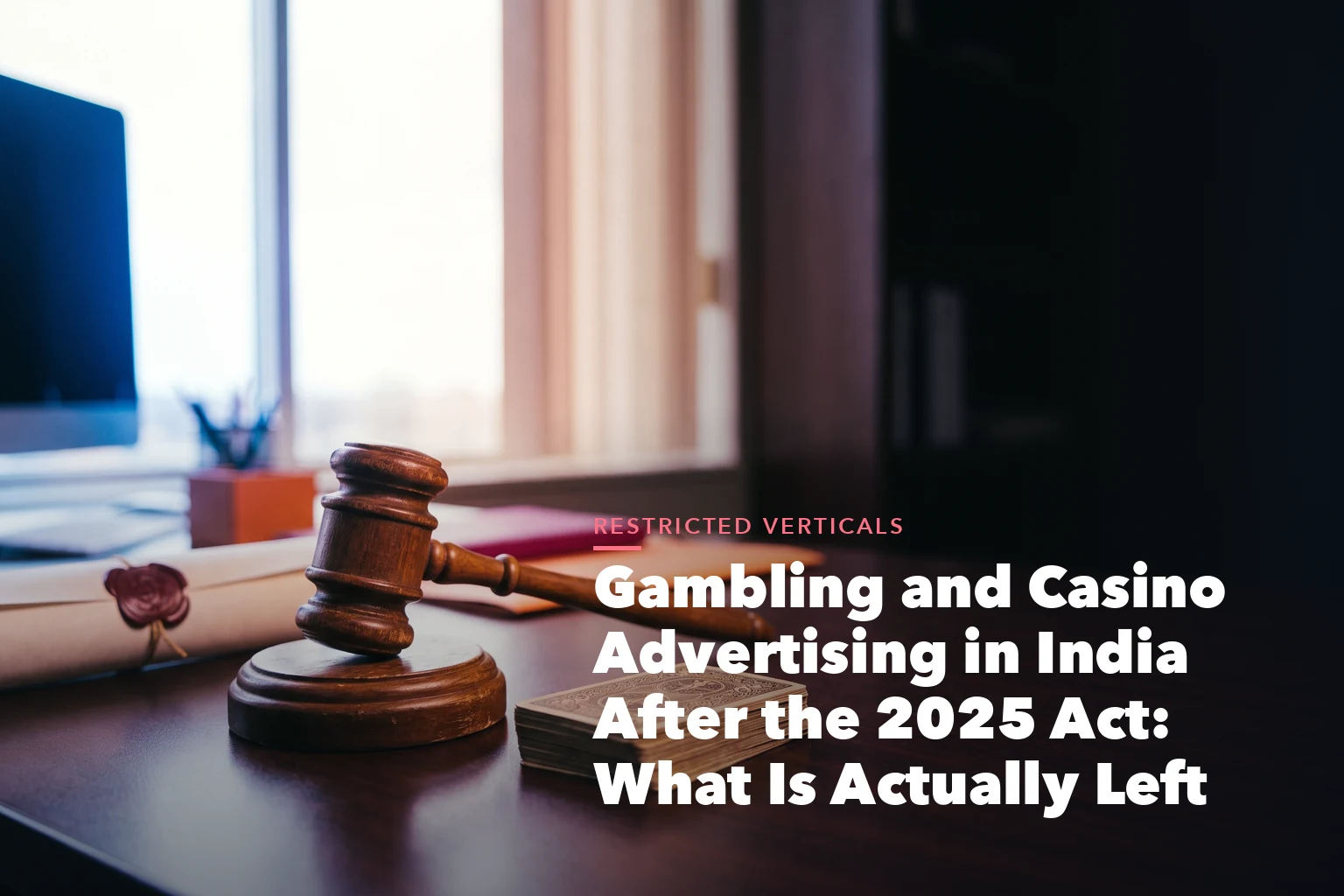 Business guide visual with process steps and compliance records for Gambling and Casino Advertising India After
