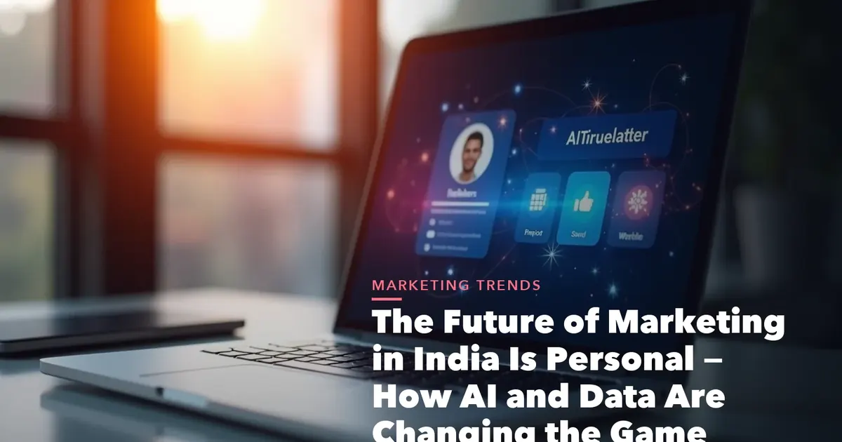 AI and personalisation marketing future India visual showing segmentation automation regional language and WhatsApp behaviour