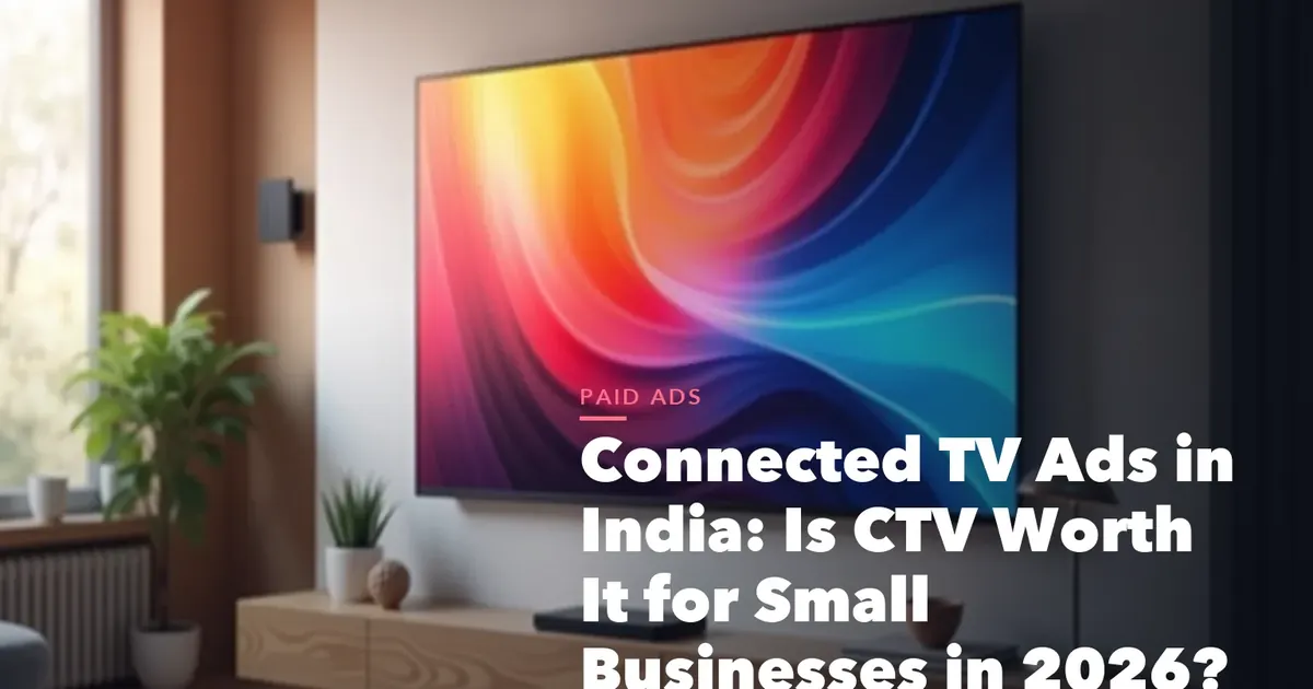 Business guide visual with process steps and compliance records for Connected Ads India CTV Worth for Small