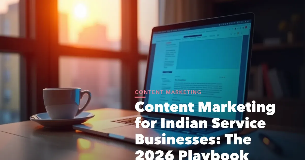 Business guide visual with process steps and compliance records for Content Marketing for Indian Service