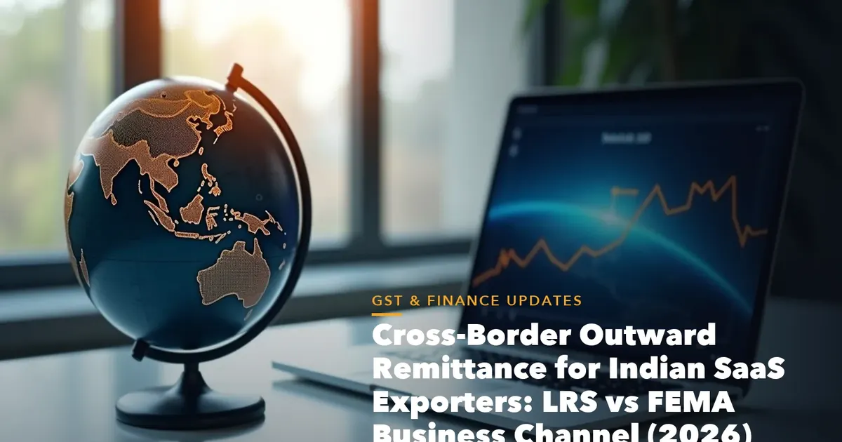 Business guide visual with process steps and compliance records for Cross-Border Outward Remittance for Indian
