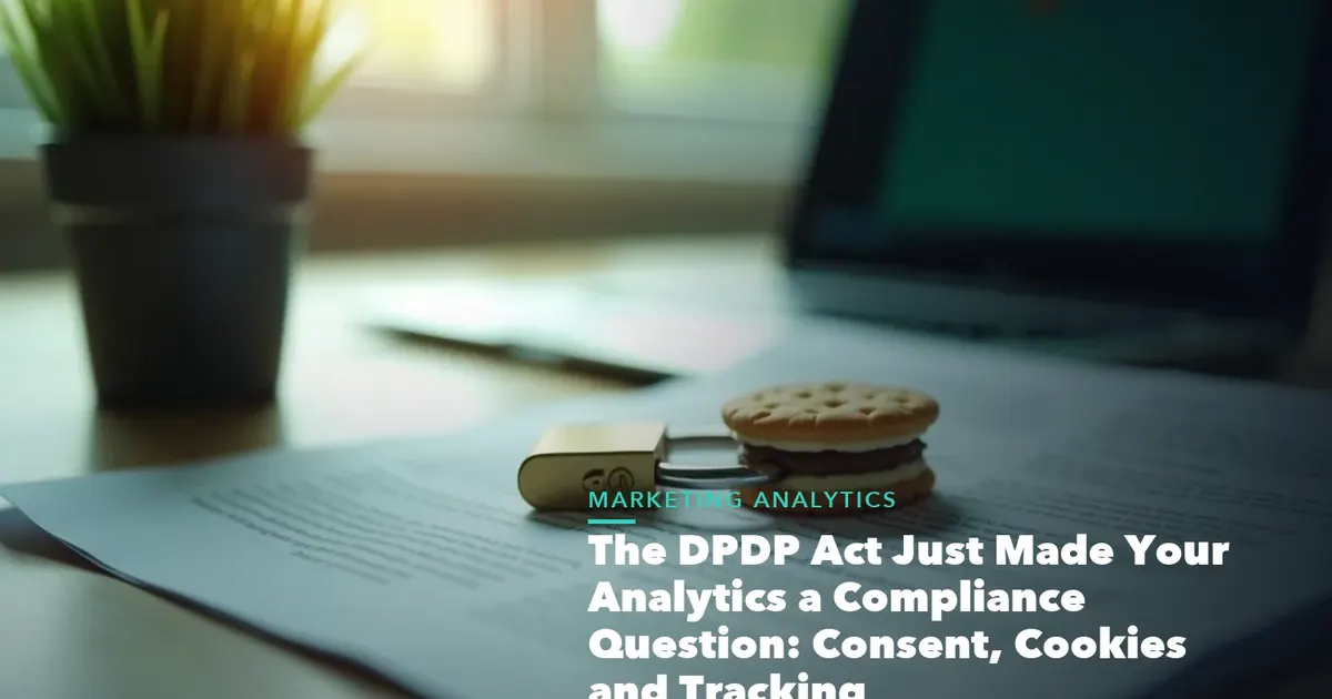 Business guide visual with process steps and compliance records for The DPDP Act Just Made Your Analytics