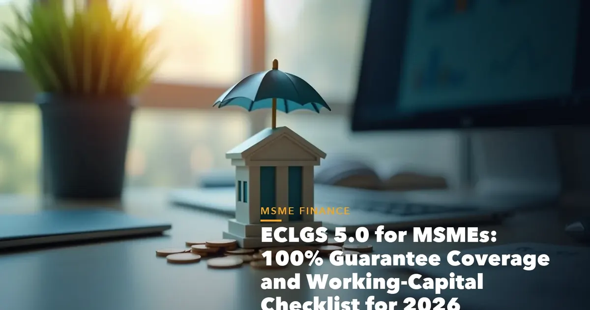 GST registration document checklist illustration for ECLGS 5.0 for MSMEs 100% Guarantee Coverage