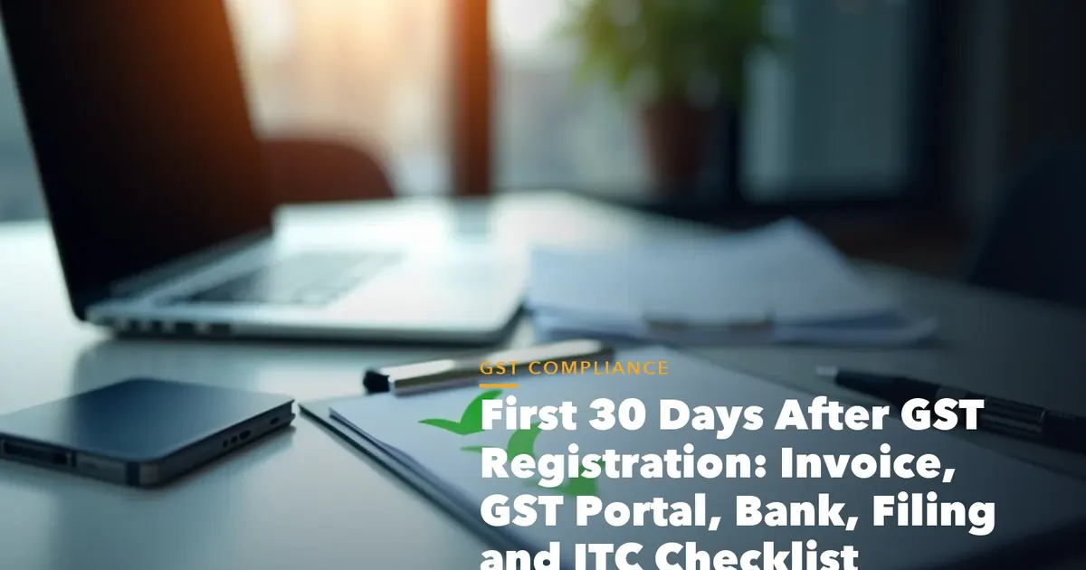 GST registration document checklist illustration for First Days After GST Registration Invoice,