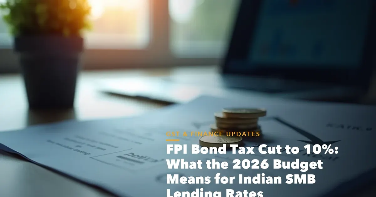 Business guide visual with process steps and compliance records for FPI Bond Tax Cut 10% What the 2026 Budget