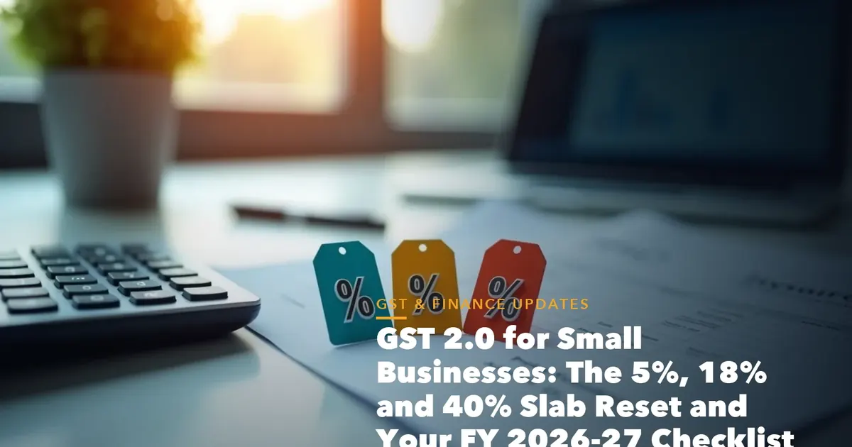 GST registration document checklist illustration for GST 2.0 for Small Businesses The 5%, 18% and