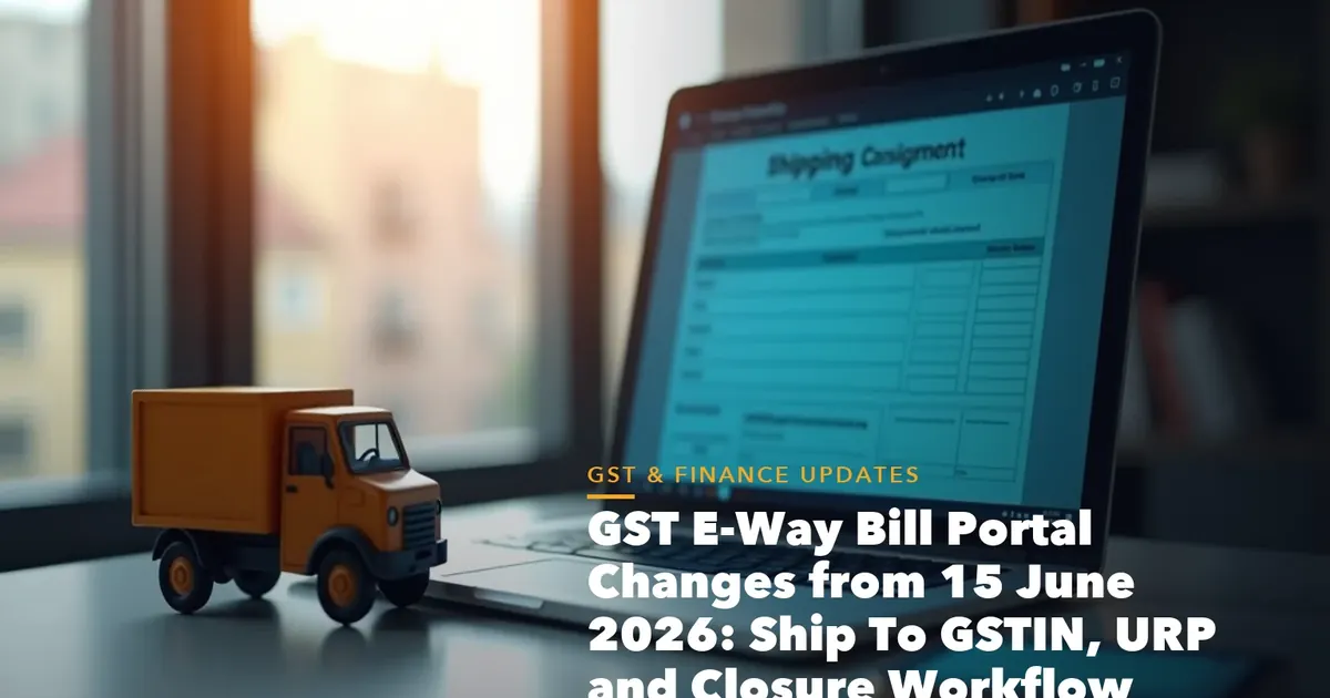 GSTIN number format diagram showing state PAN entity and check digit for GST E-Way Bill Portal Changes from June 2026