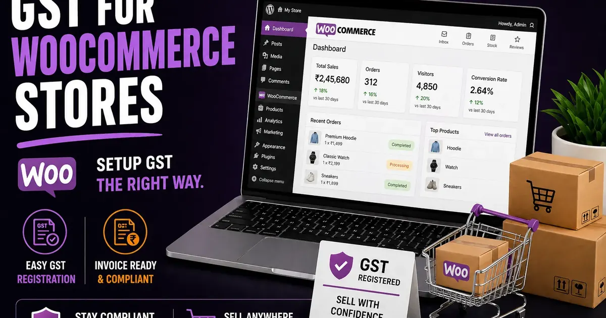 WooCommerce store GST registration setup with invoices GSTIN and seller compliance