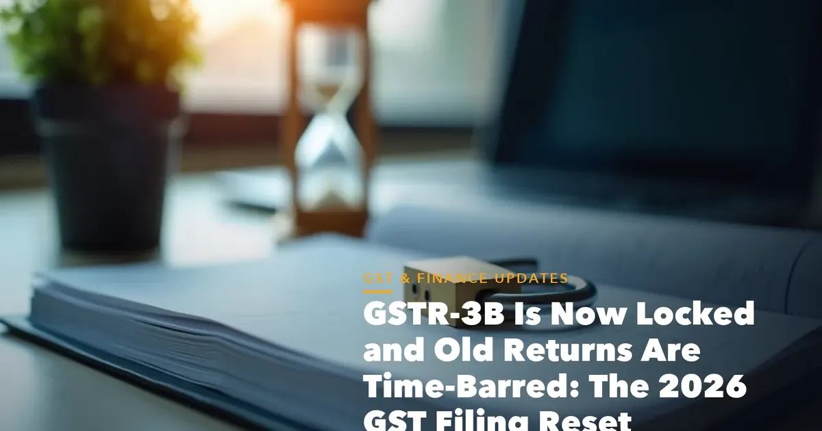 GST filing dashboard showing returns input tax credit and ledger items for GSTR-3B Now Locked and Old Returns Are