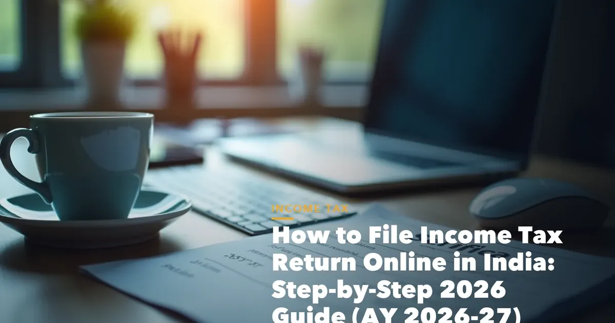 Income tax filing dashboard with ITR documents and verification steps for How File Income Tax Return Online India