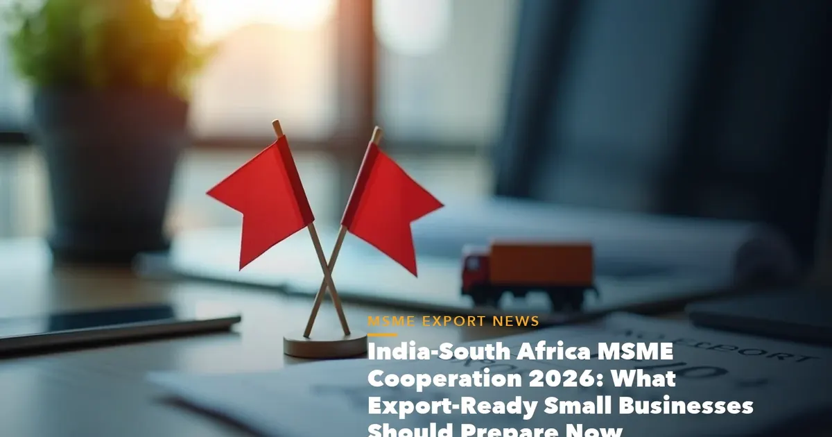 MSME registration benefits checklist with Udyam certificate for India-South Africa MSME Cooperation 2026