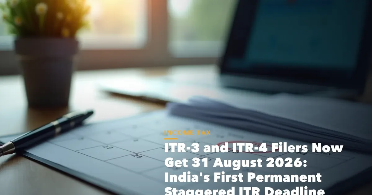 Income tax filing dashboard with ITR documents and verification steps for ITR-3 and ITR-4 Filers Now Get August 2026