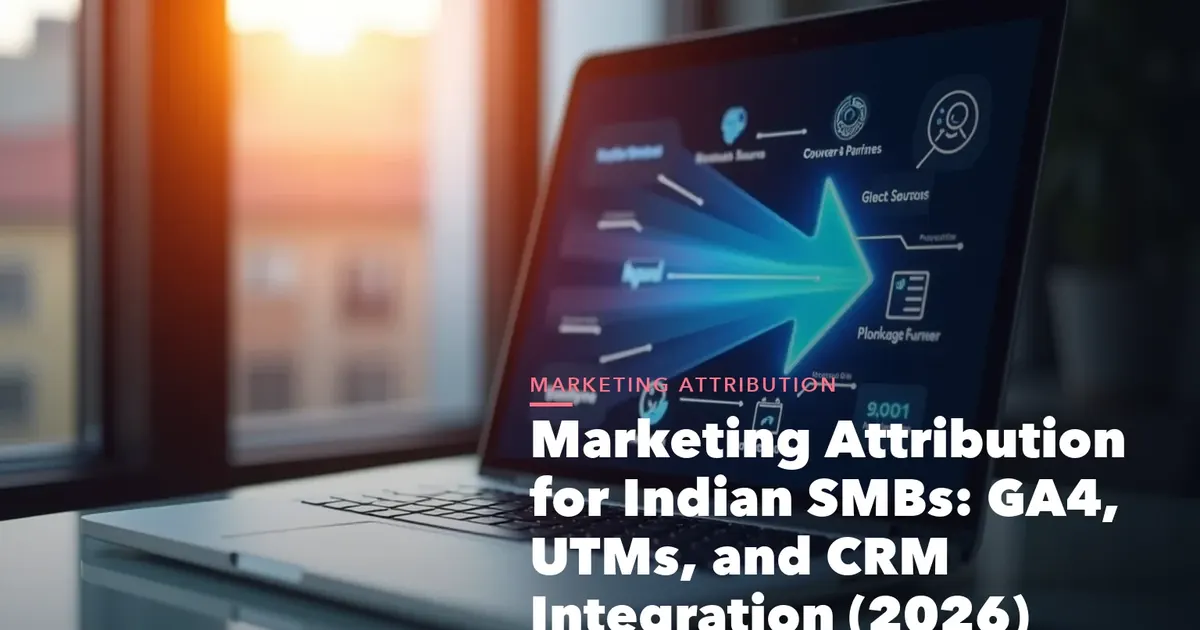 GA4 analytics dashboard with events and conversion charts for Marketing Attribution for Indian SMBs GA4,