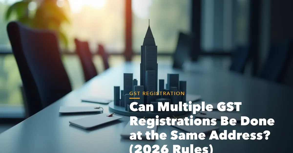 GST registration process visual from PAN and Aadhaar to GSTIN approval for Can Multiple GST Registrations Done the Same