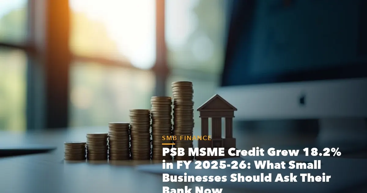 MSME registration benefits checklist with Udyam certificate for PSB MSME Credit Grew 18.2% 2025-26 What