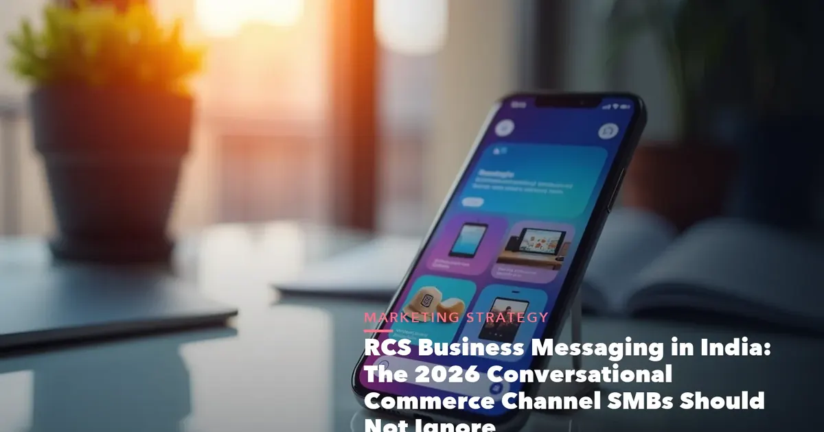 Business guide visual with process steps and compliance records for RCS Business Messaging India The 2026