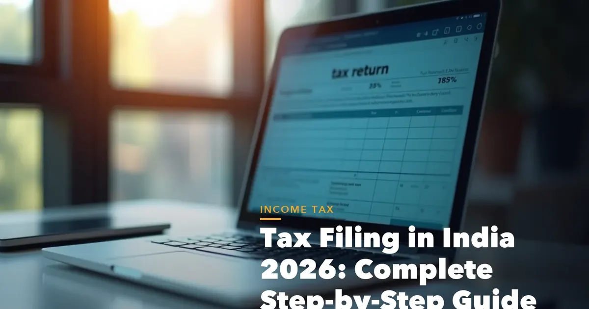 Tax filing in India complete guide 2026 visual with ITR forms old vs new regime and deduction checklist