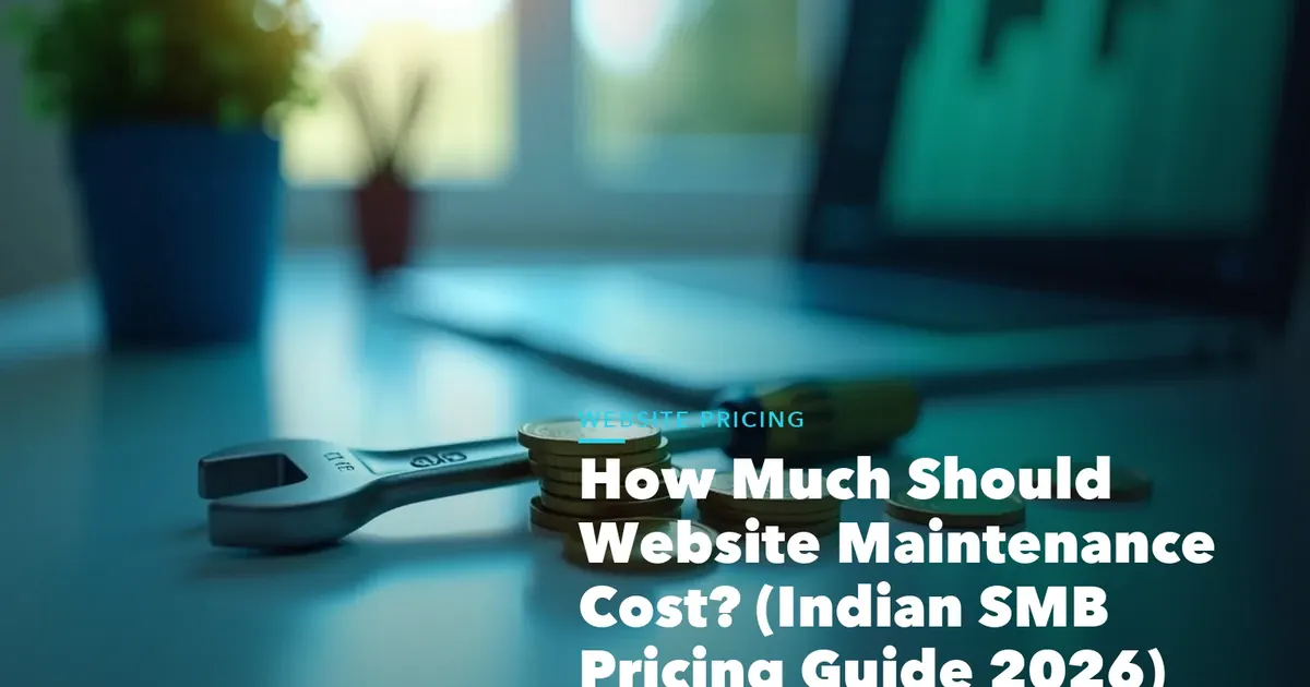 Website cost comparison chart for Indian businesses for How Much Should Website Maintenance Cost