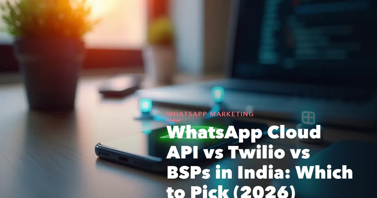 WhatsApp marketing workflow with template and conversion steps for WhatsApp Cloud API Twilio BSPs India Which