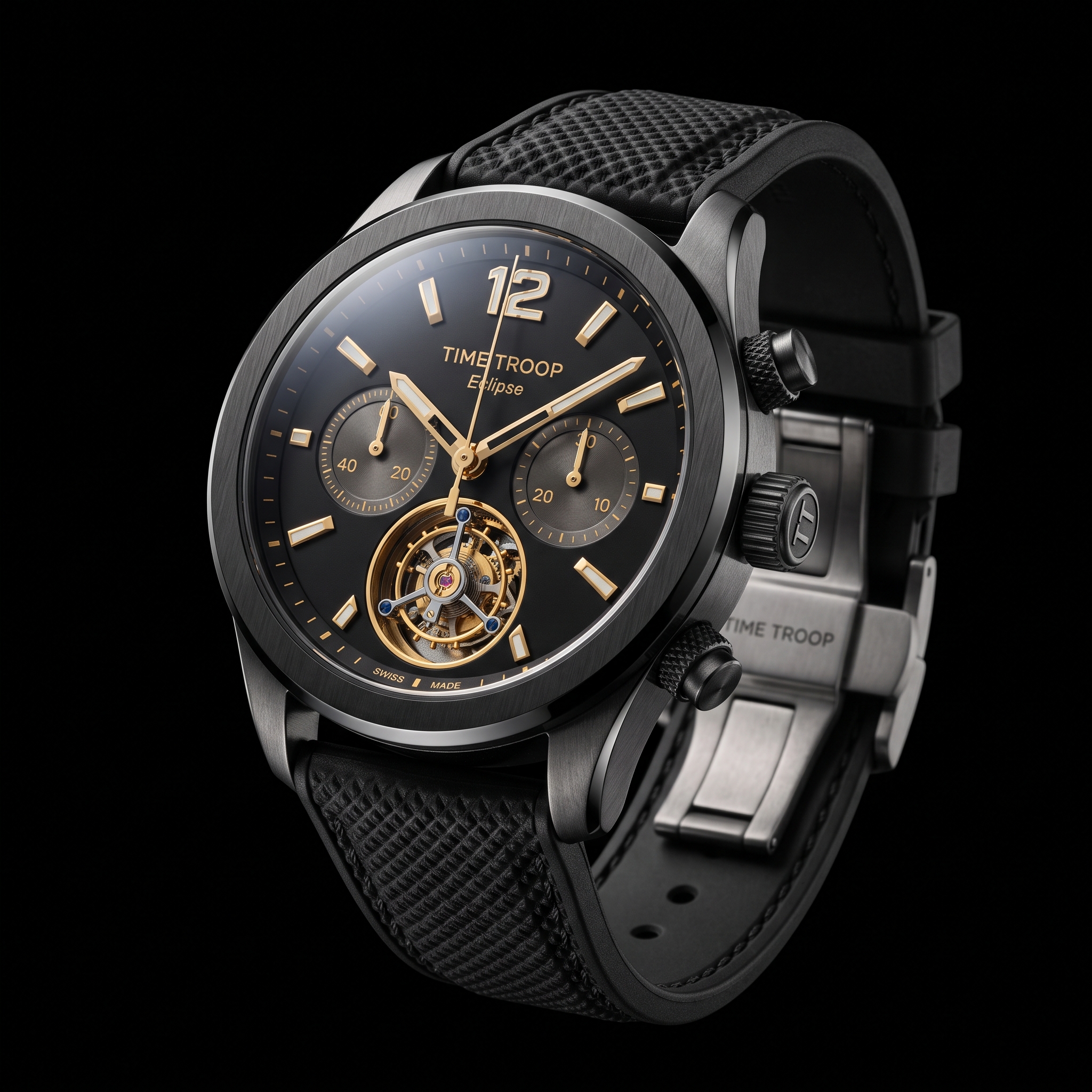TIME TROOP Eclipse tourbillon chronograph